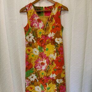 Talbots sleeveless colorful summer dress